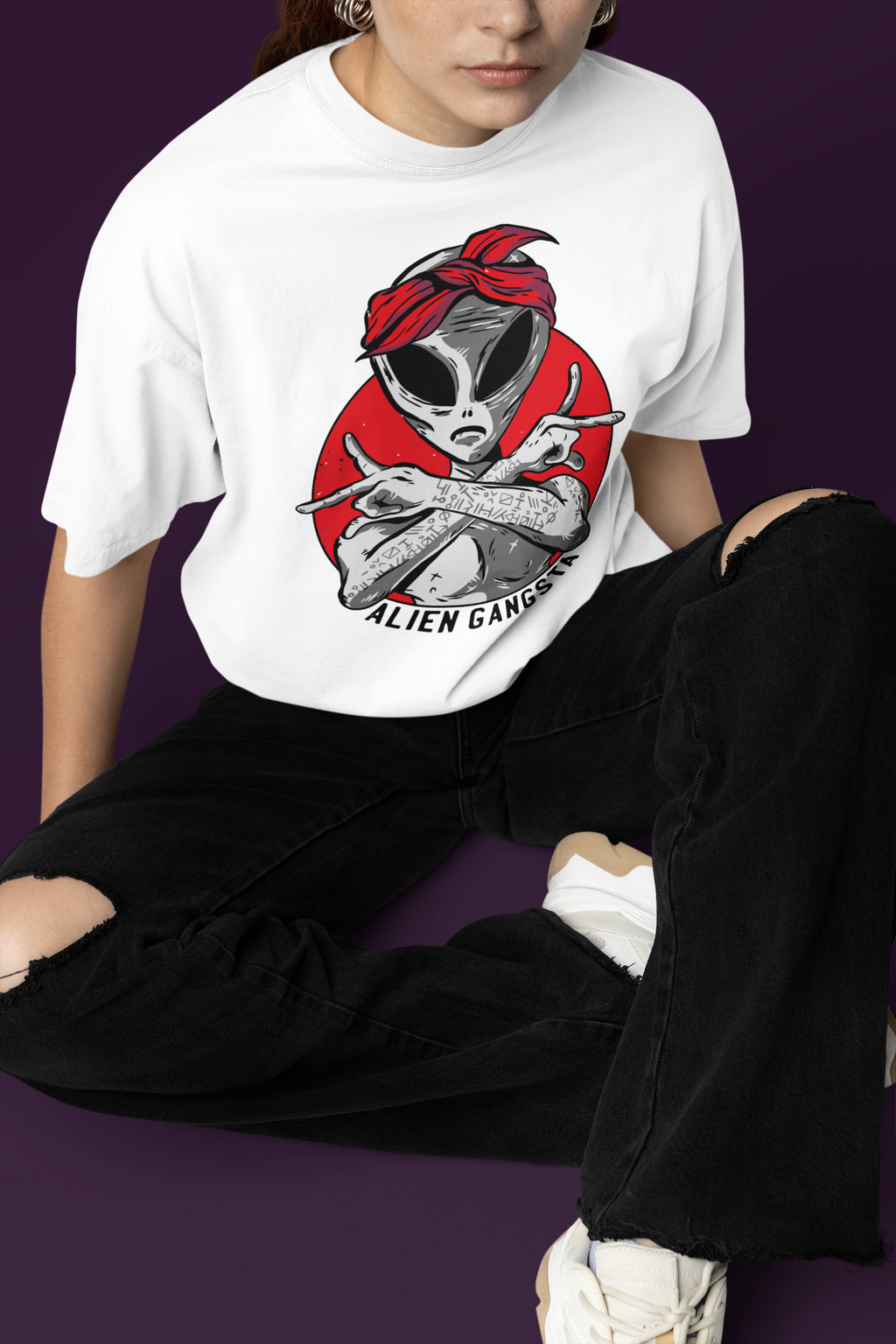 Alien Gangster Oversized T-Shirt